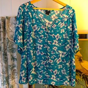 Torrid Retro Style Floral Top